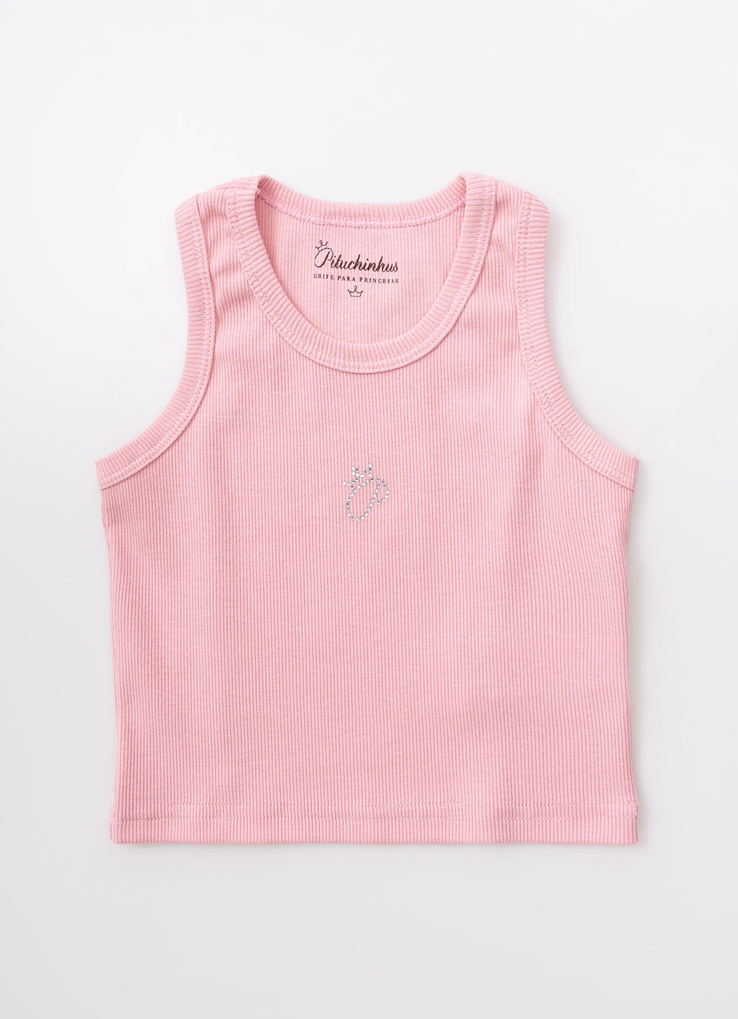 Regata Cropped Ribana Pituchinhus Rosa Pastel