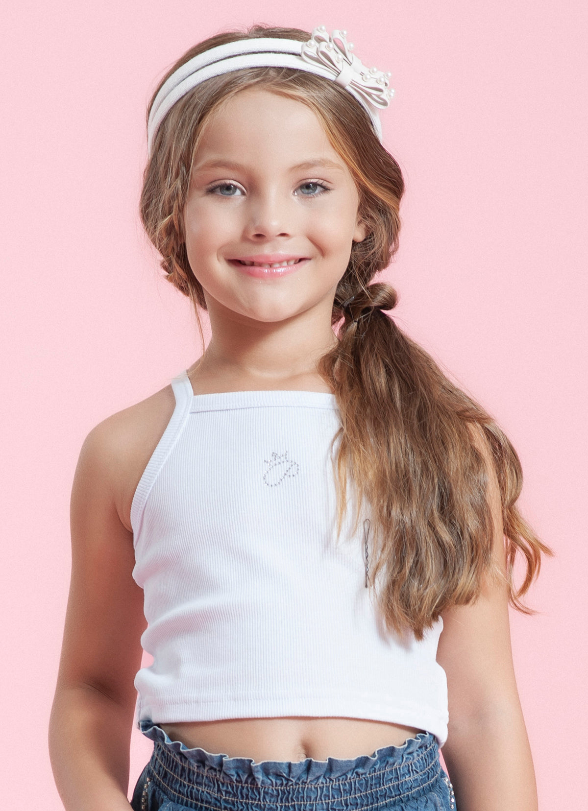 Blusa Alça Cropped Ribana