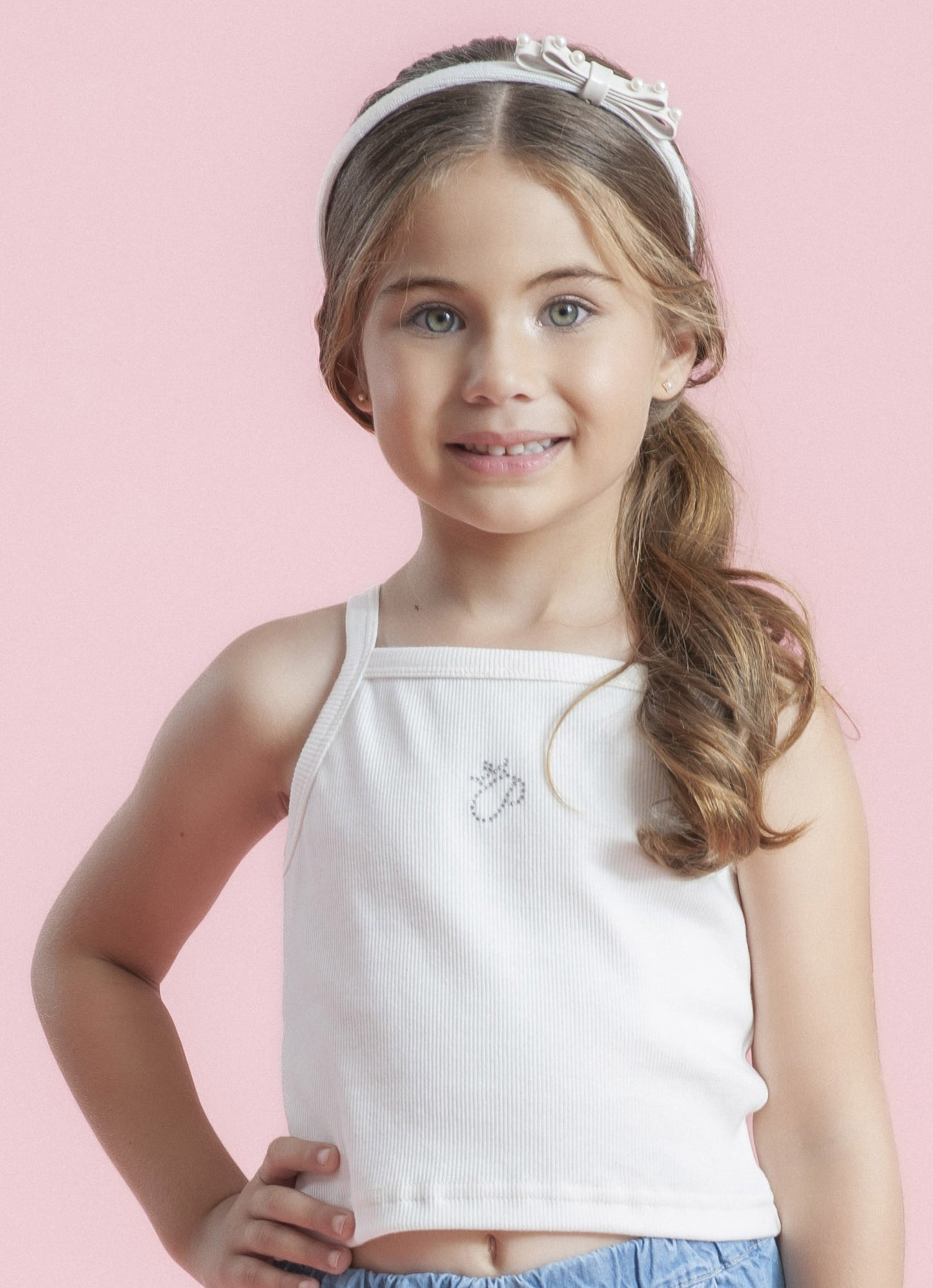 Blusa Alça Cropped Ribana
