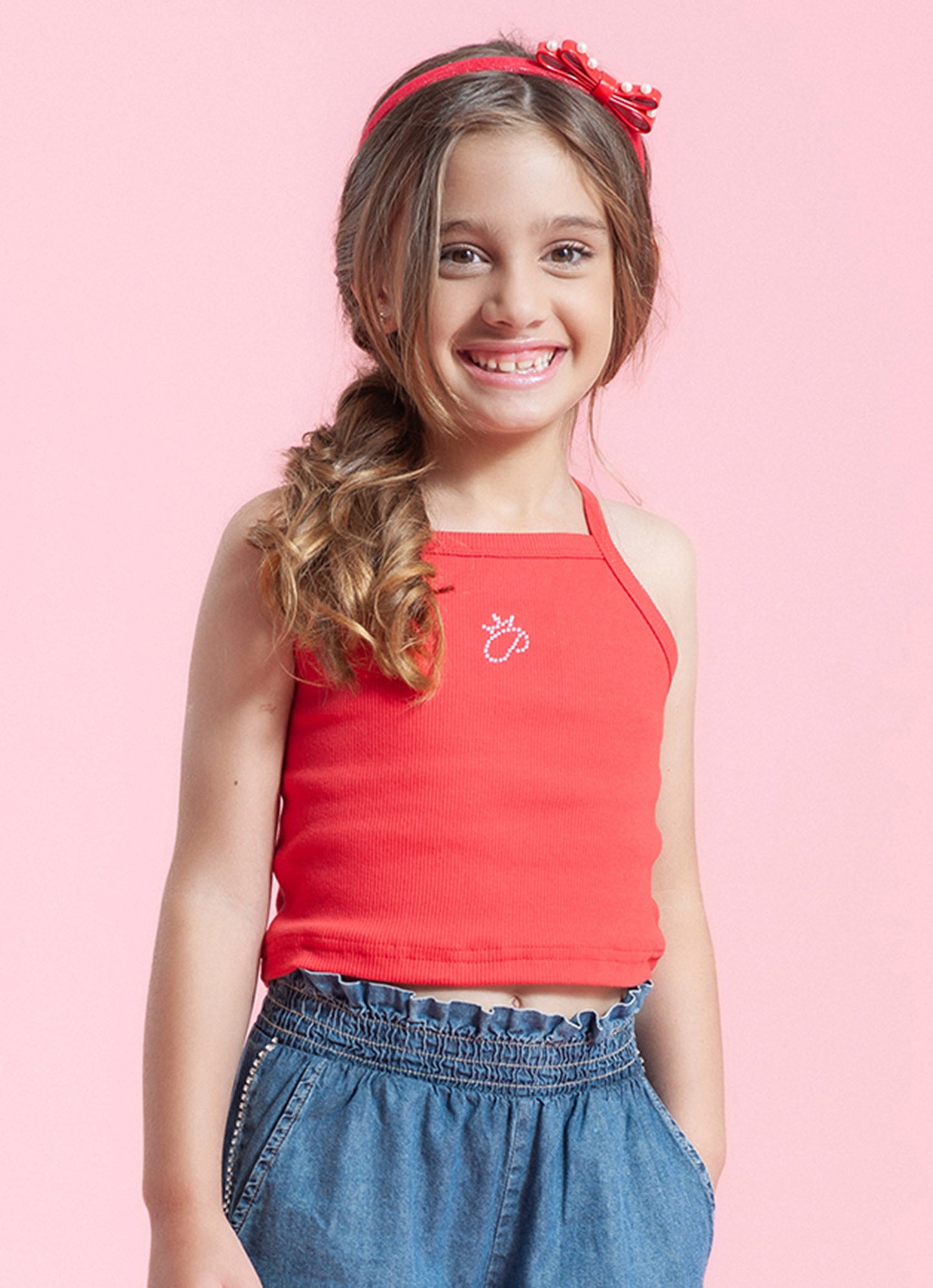 Blusa Alça Cropped Ribana