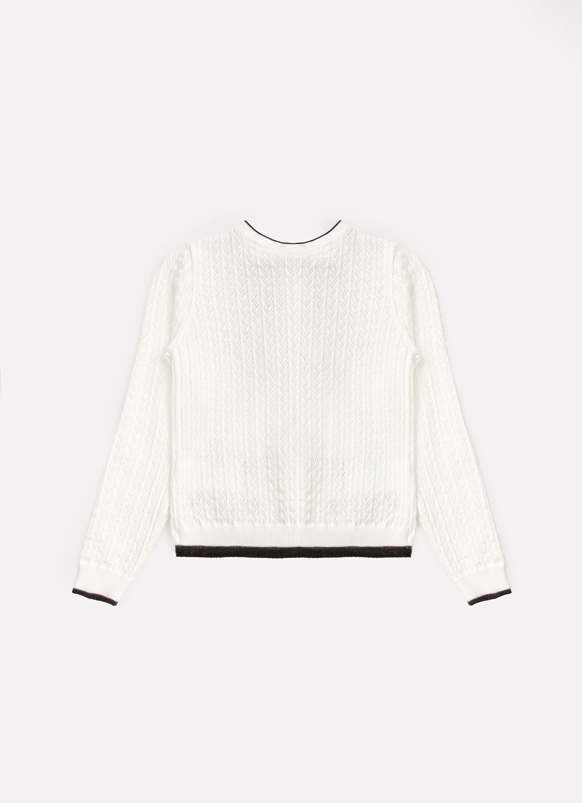 Casaco Tricot Ponto Texturizado