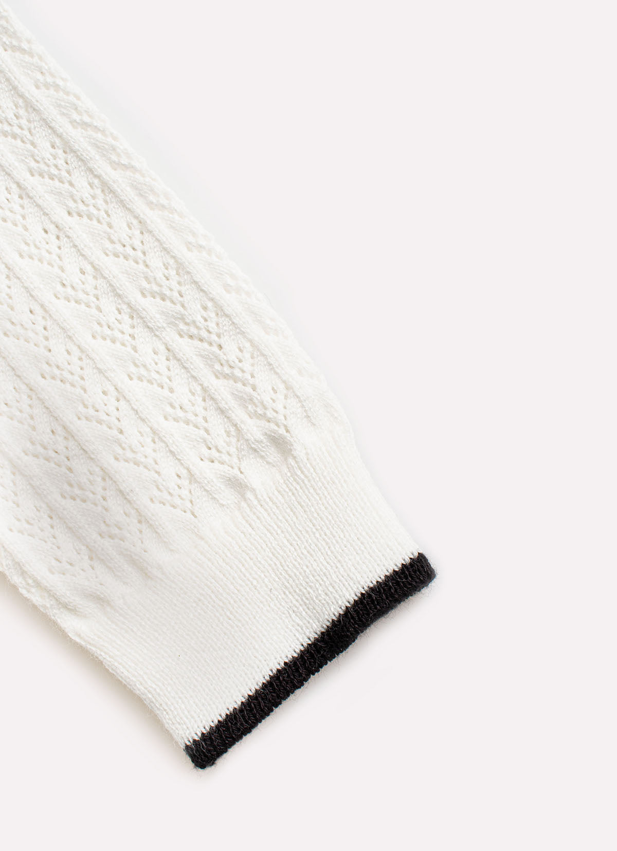Casaco Tricot Ponto Texturizado