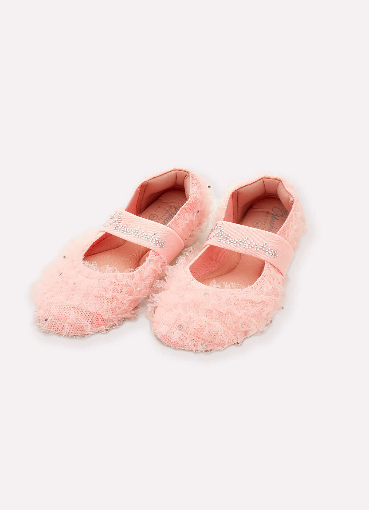 Sapatilha Knit Frufru Tule Cristais
