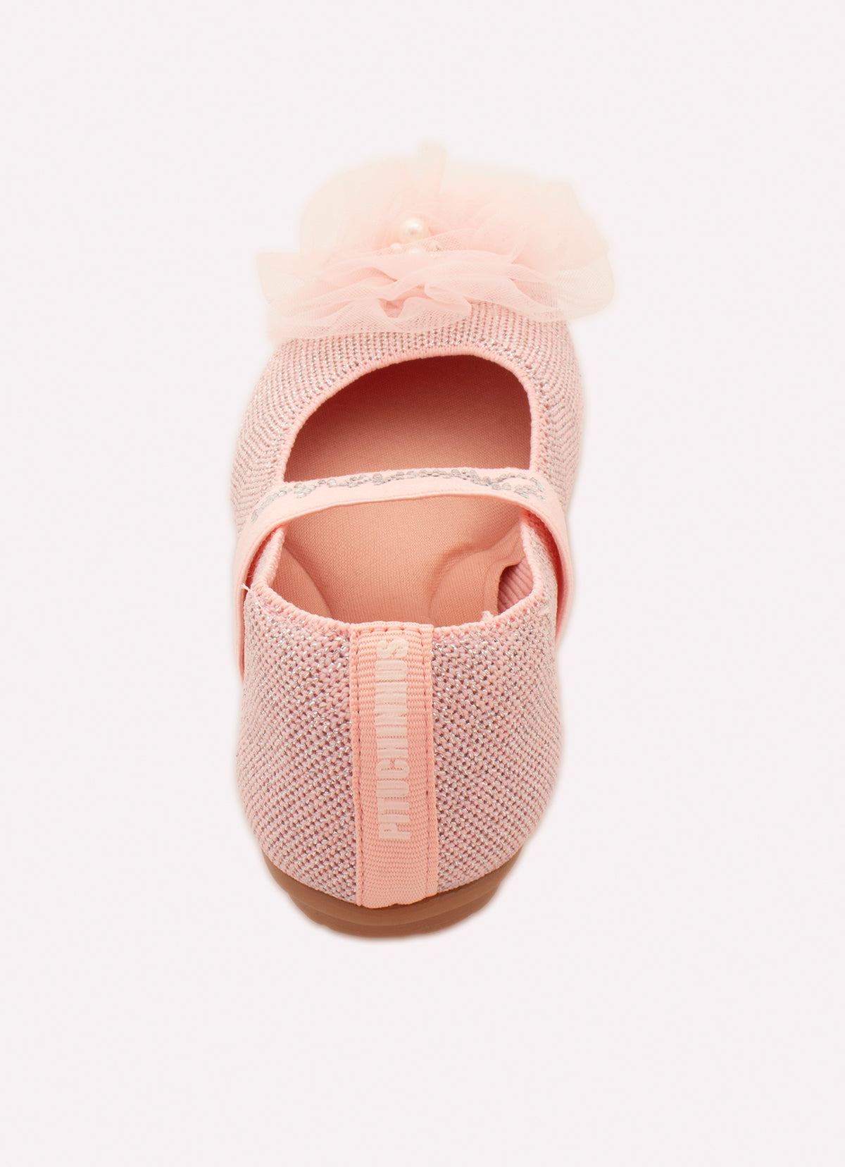 Sapatilha Knit Flor Tule Bordado