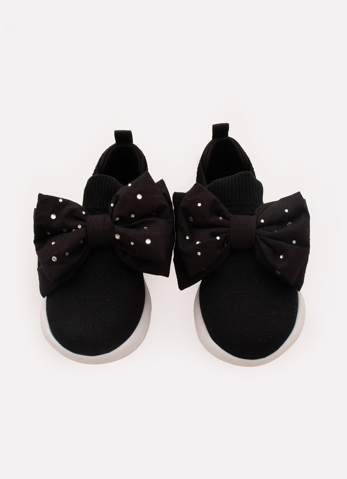 Tênis Knit Laço Puffer Cristais