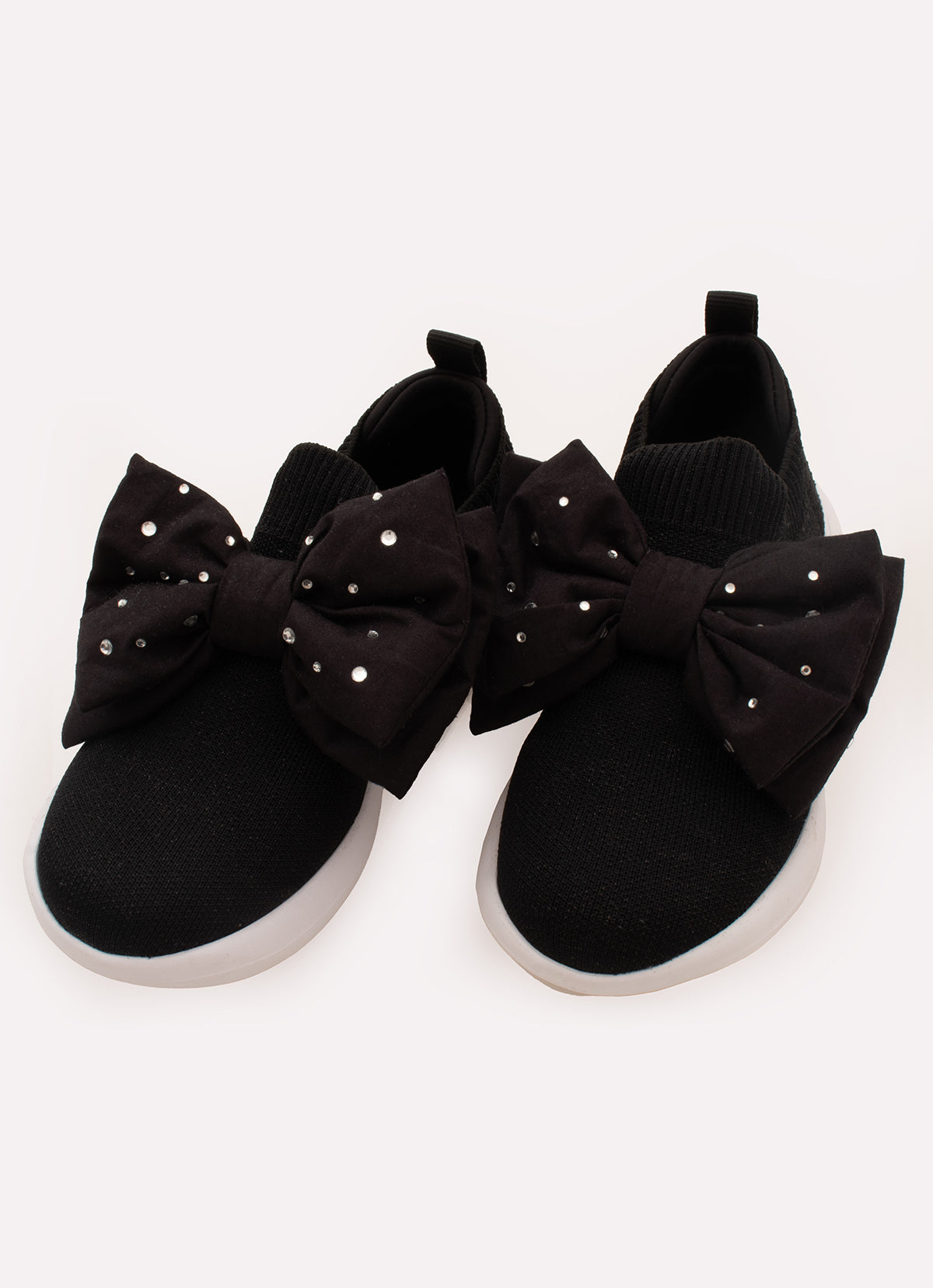 Tênis Knit Laço Puffer Cristais