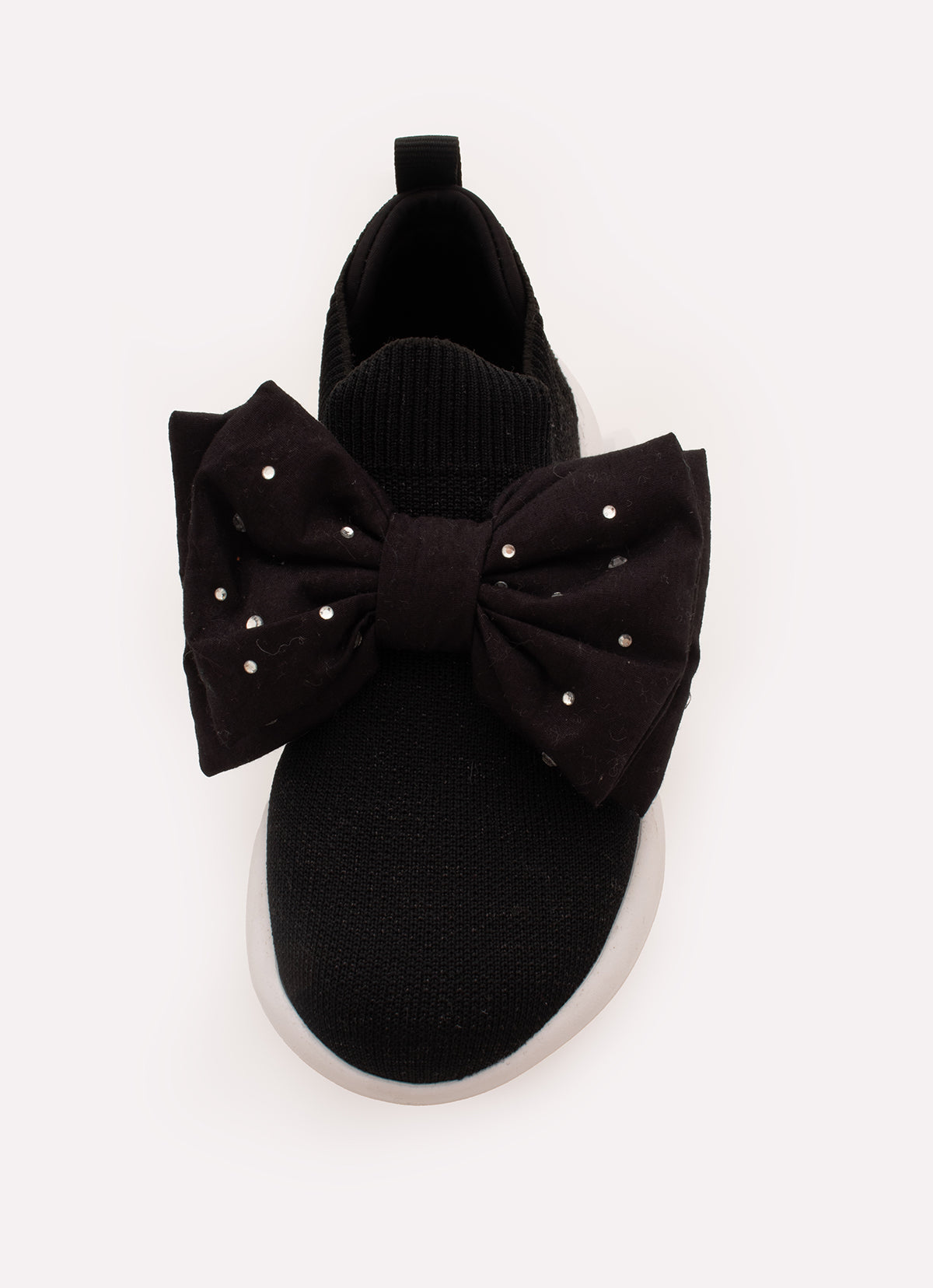 Tênis Knit Laço Puffer Cristais