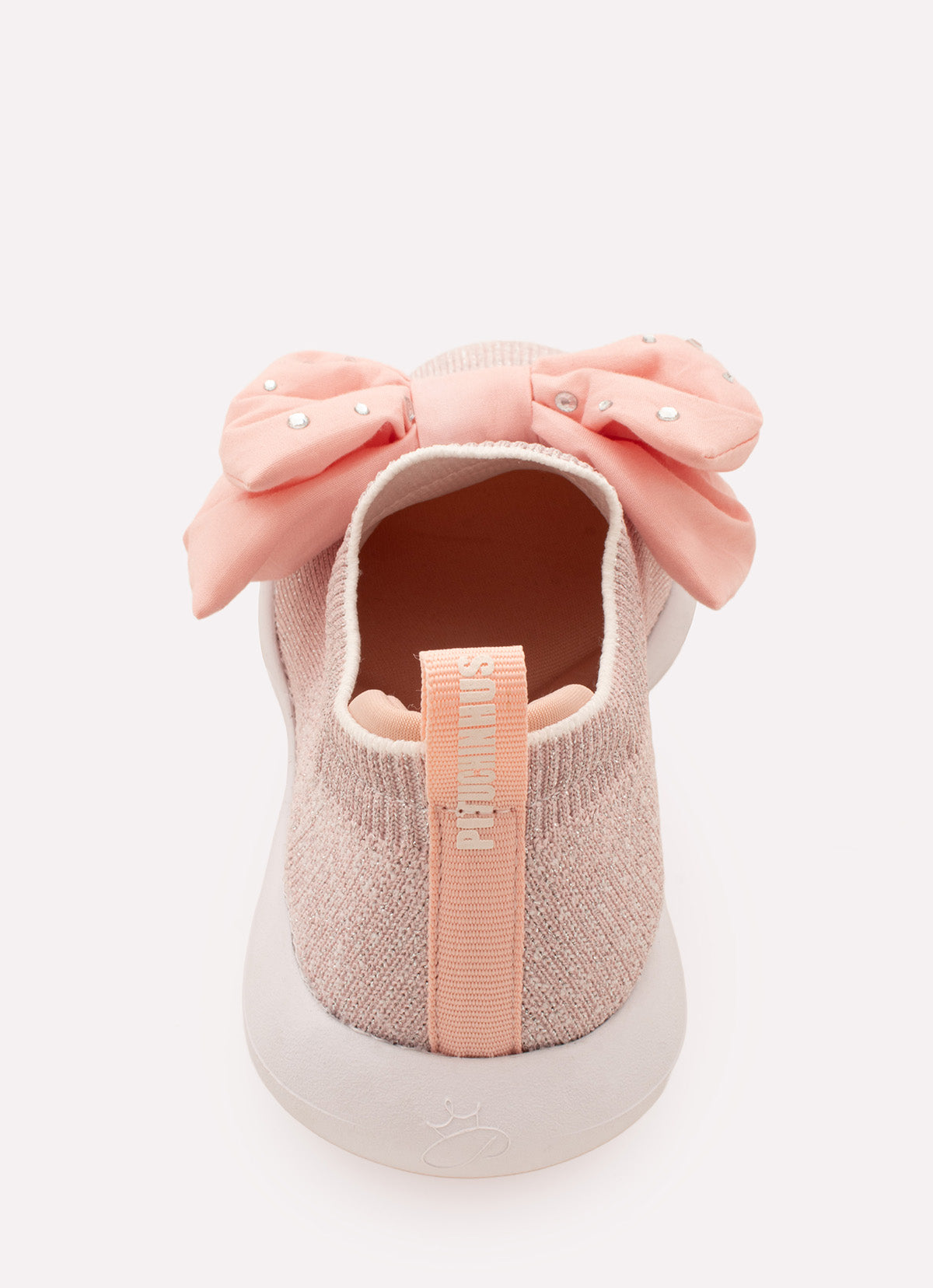 Tênis Knit Laço Puffer Cristais