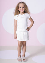 Saia Short Moletom P Cristal