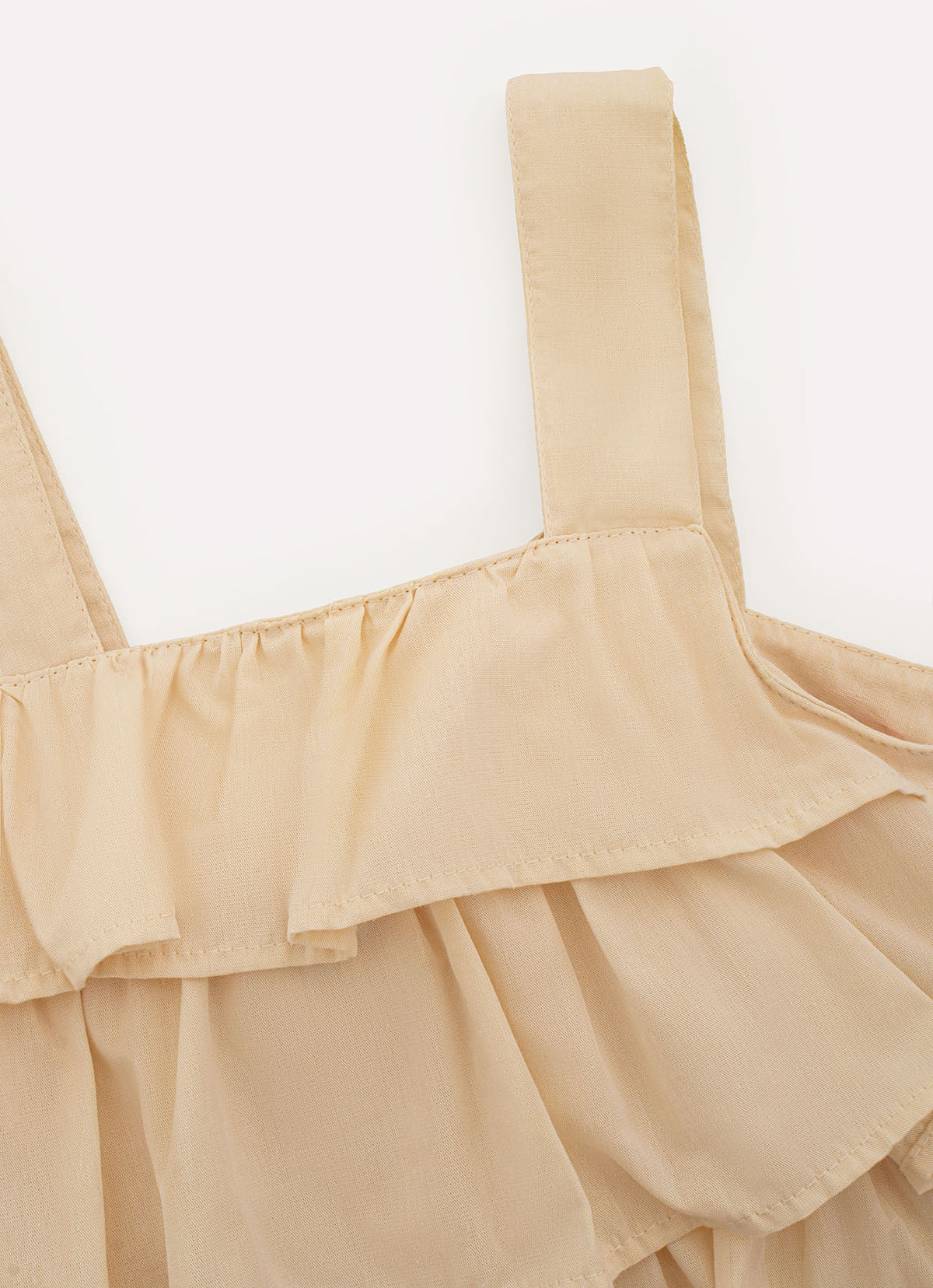 Blusa Cropped Algodão Babados