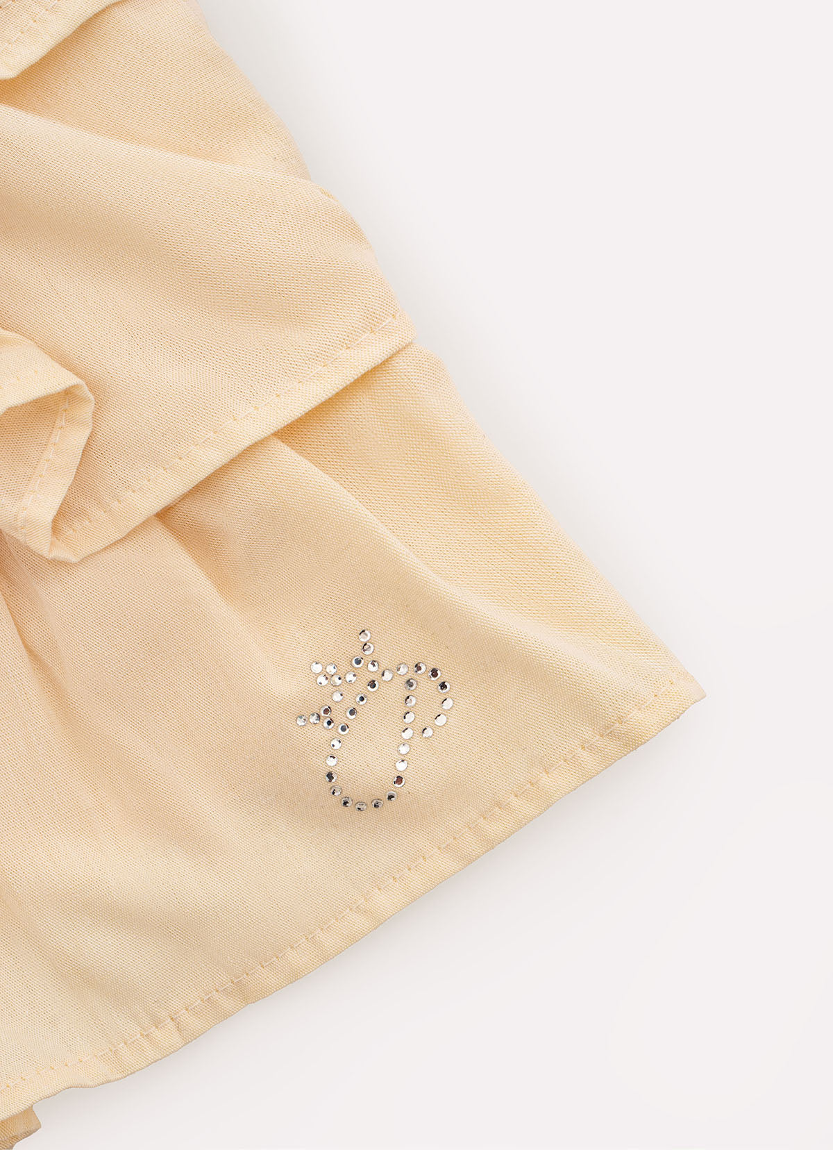 Blusa Cropped Algodão Babados