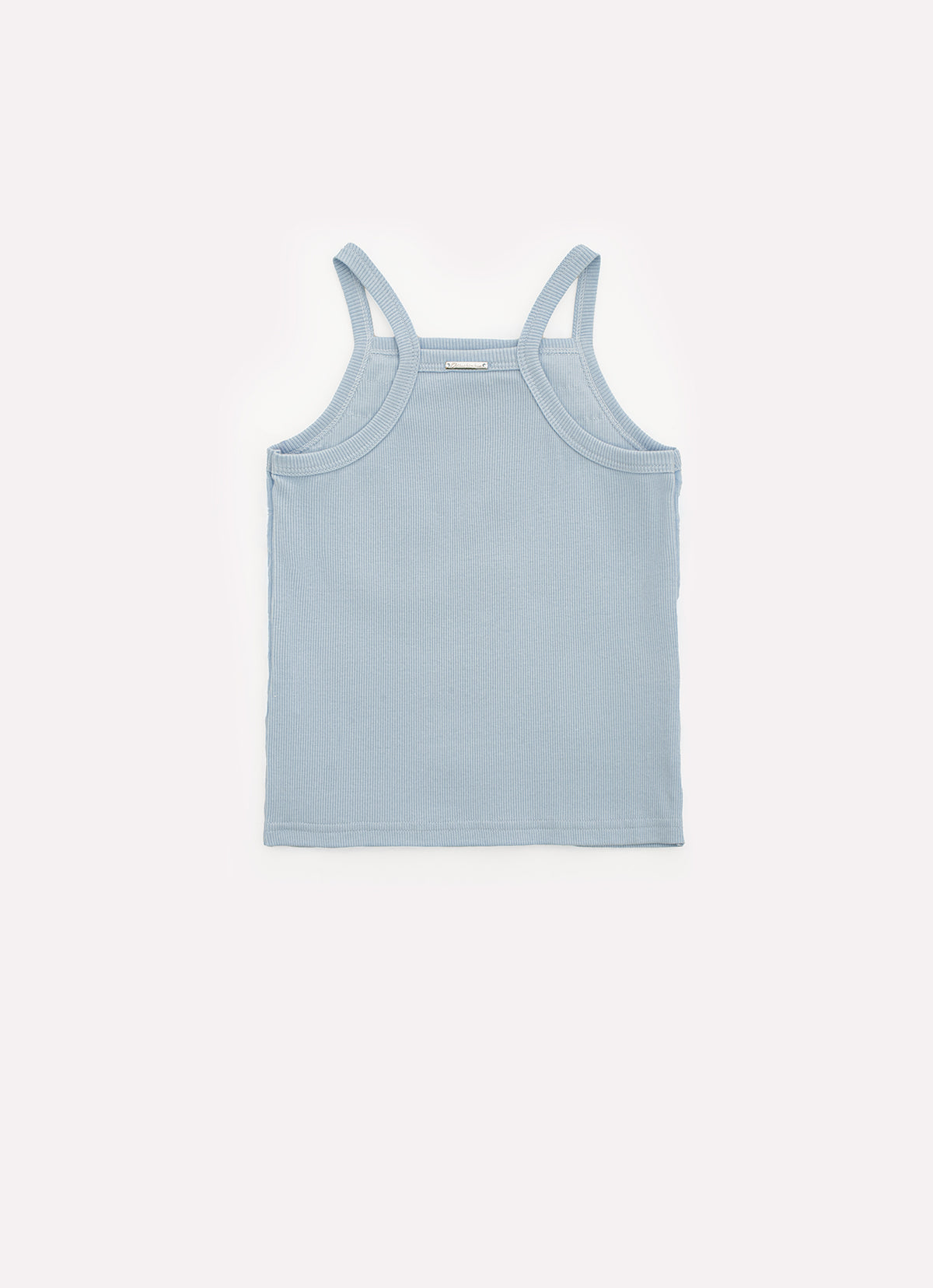 Blusa Alça Ribana Frufru Tule