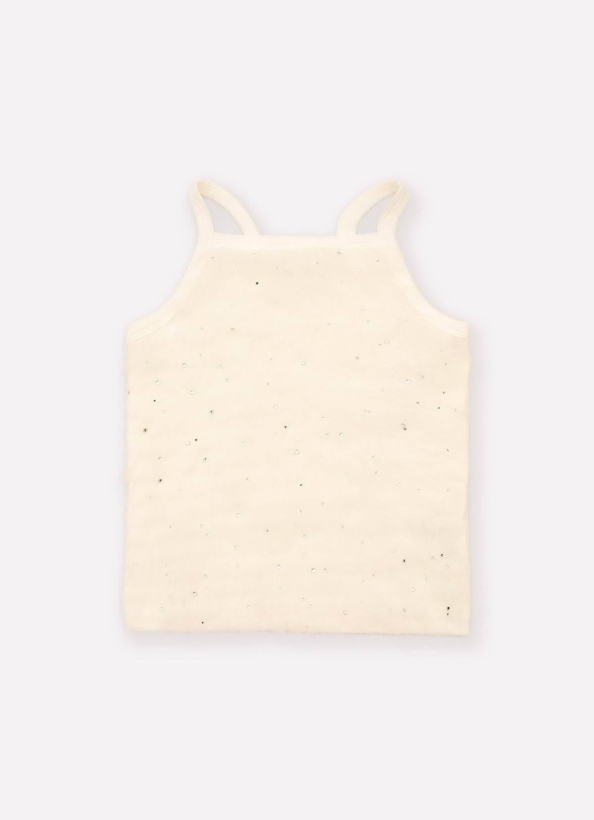 Blusa Alça Ribana Frufru Tule
