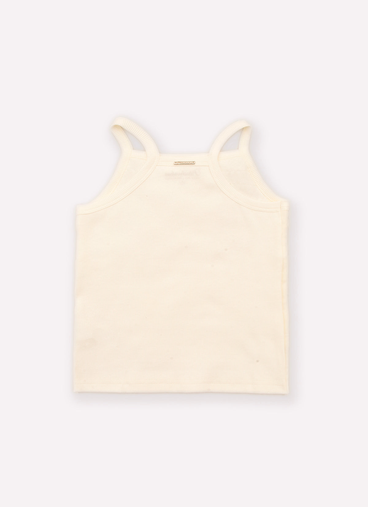 Blusa Alça Ribana Frufru Tule