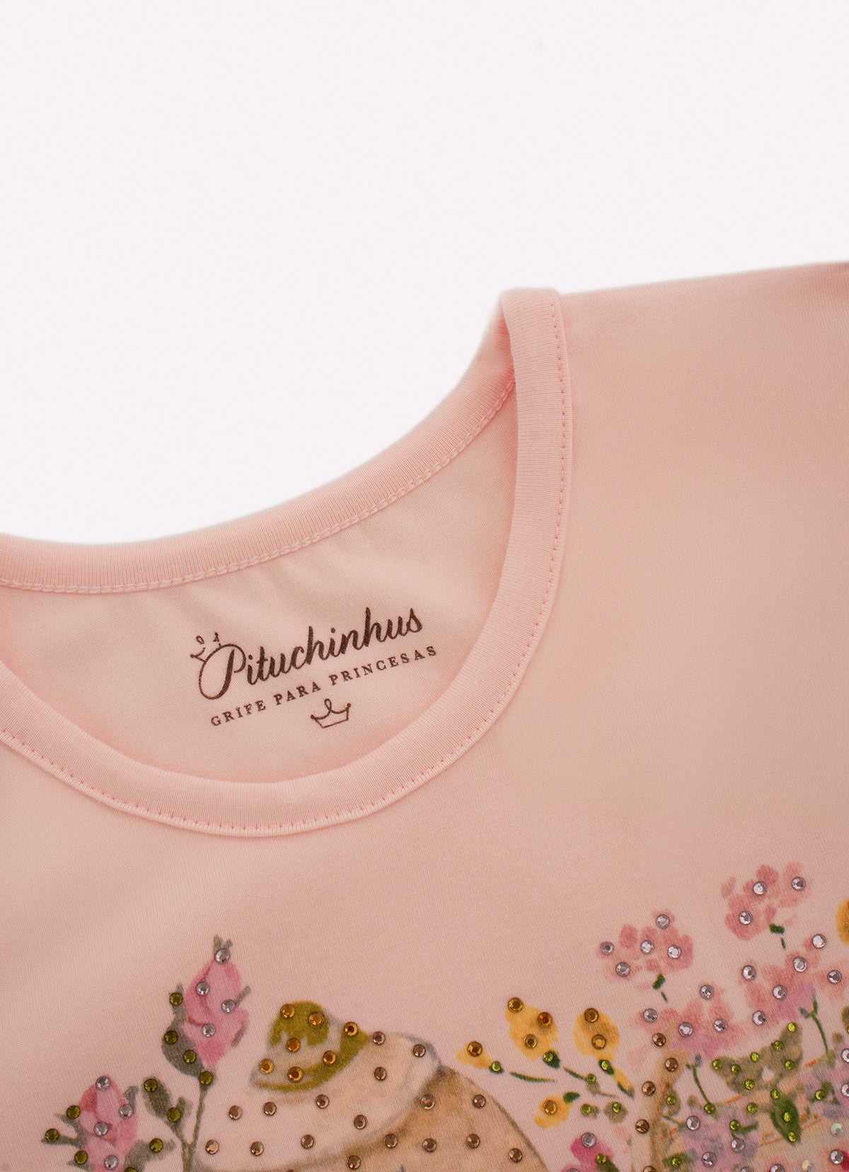Blusa Cotton Hora Do Chá Cristais