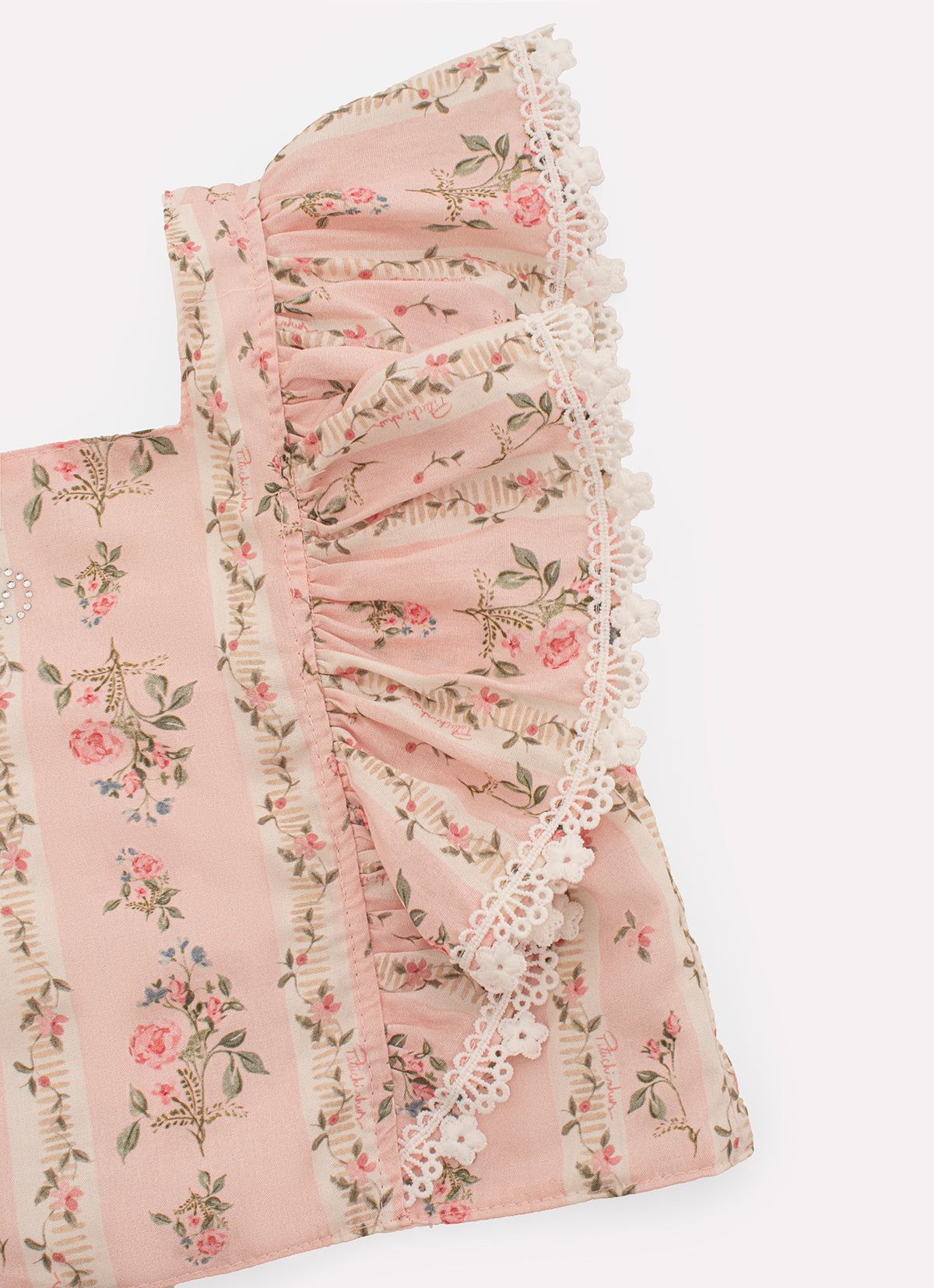 Blusa Cropped Algodão Flores