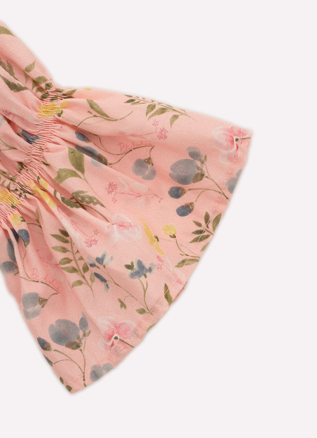 Blusa Cropped Algodão Estampado Multi Flores Manga Solta