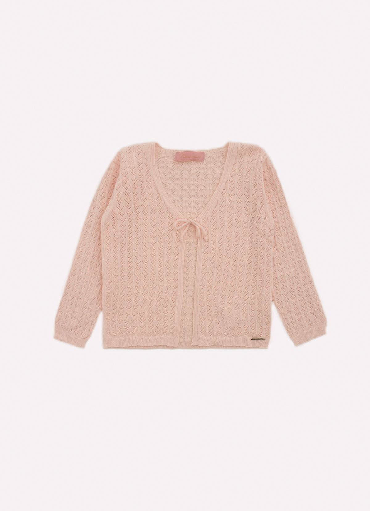 Casaco Tricot Sem Costura Rendado