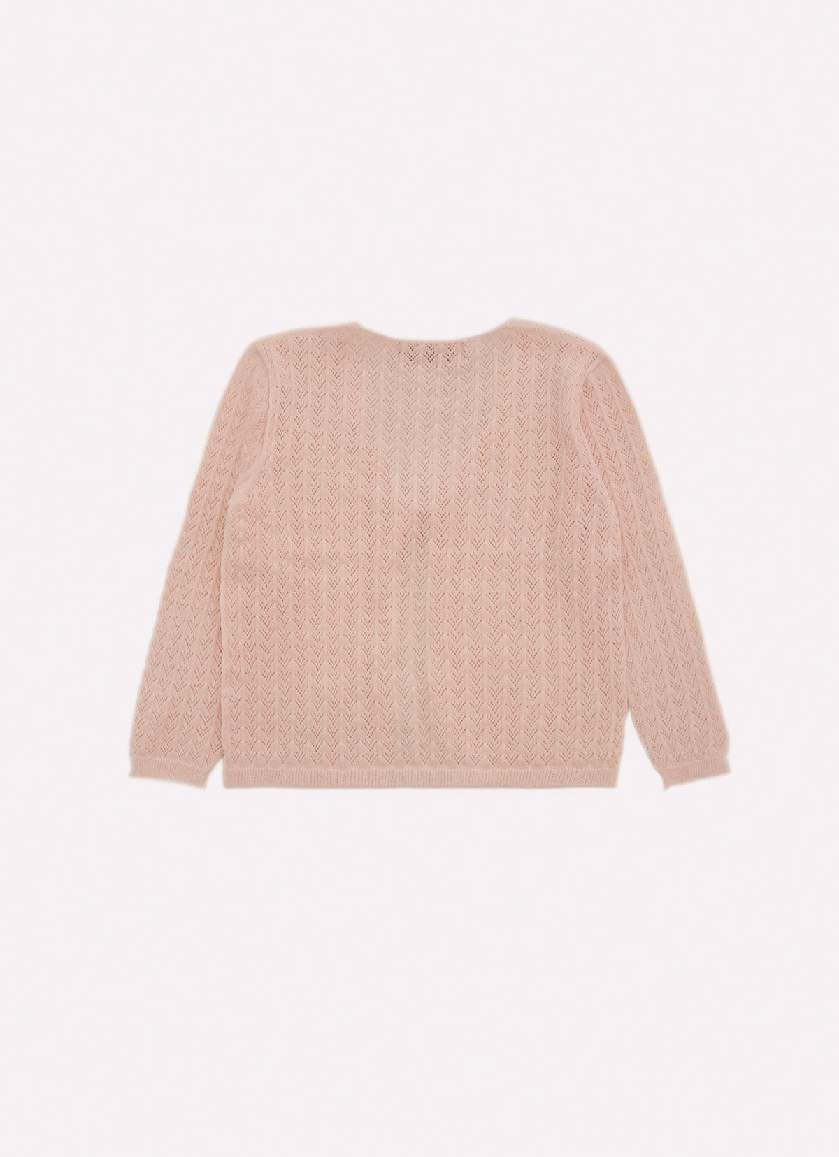 Casaco Tricot Sem Costura Rendado