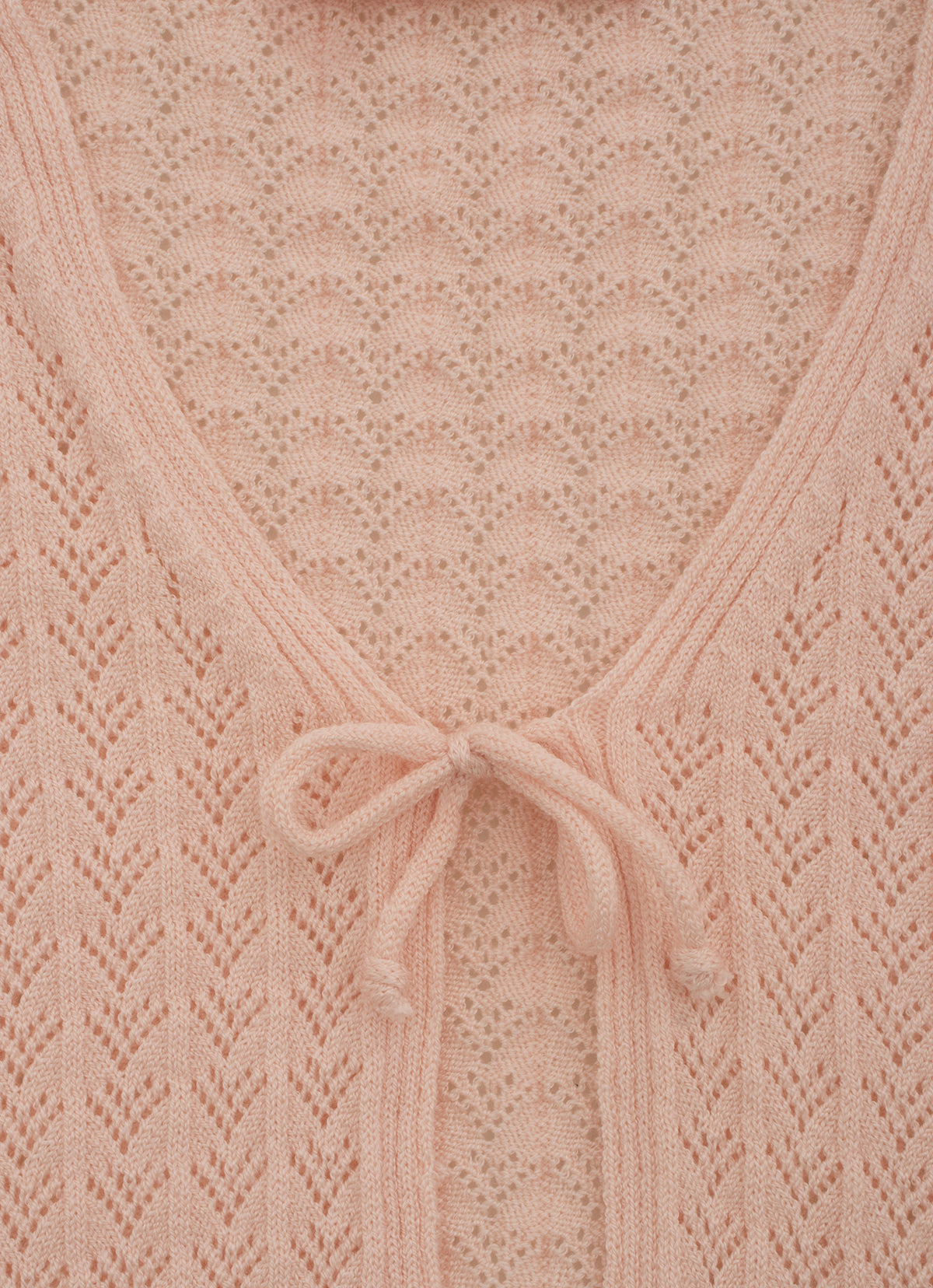 Casaco Tricot Sem Costura Rendado