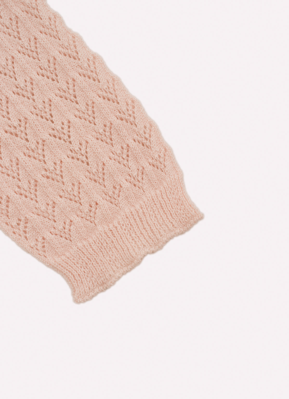 Casaco Tricot Sem Costura Rendado