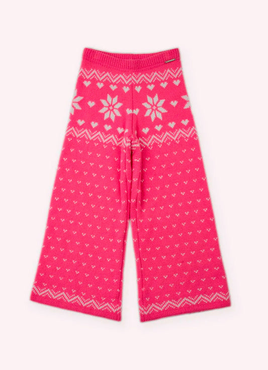 Calça Tricot Reta Etnica Après-Ski Calça Tricot Reta Etnica Après-Ski