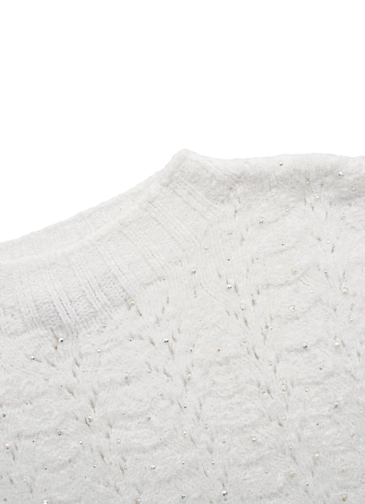 Colete Tricot Sem Costura Cristais Après-Ski