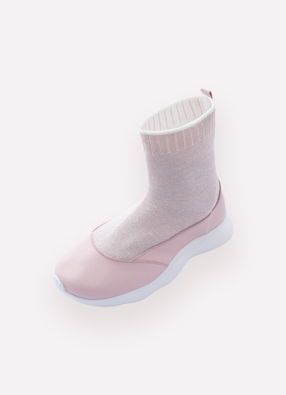 Bota Knit Couro