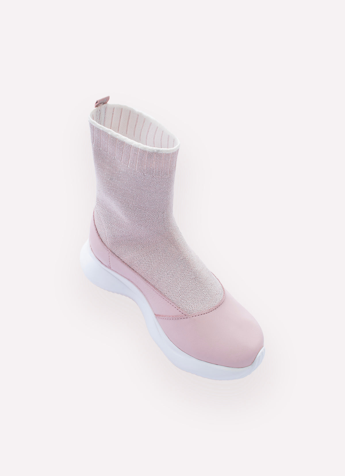Bota Knit Couro