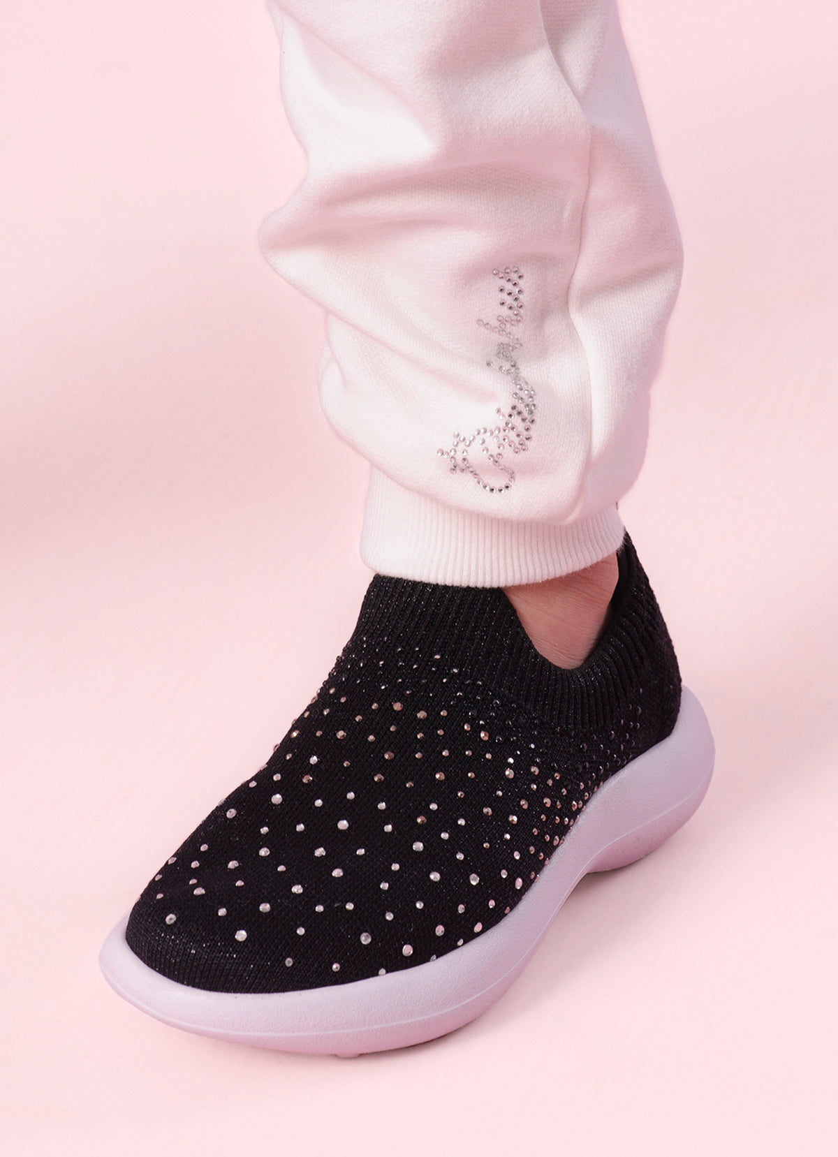 Tênis Knit Cristais Degradê