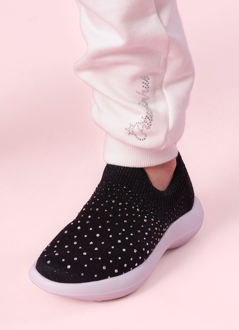 Tênis Knit Cristais Degradê