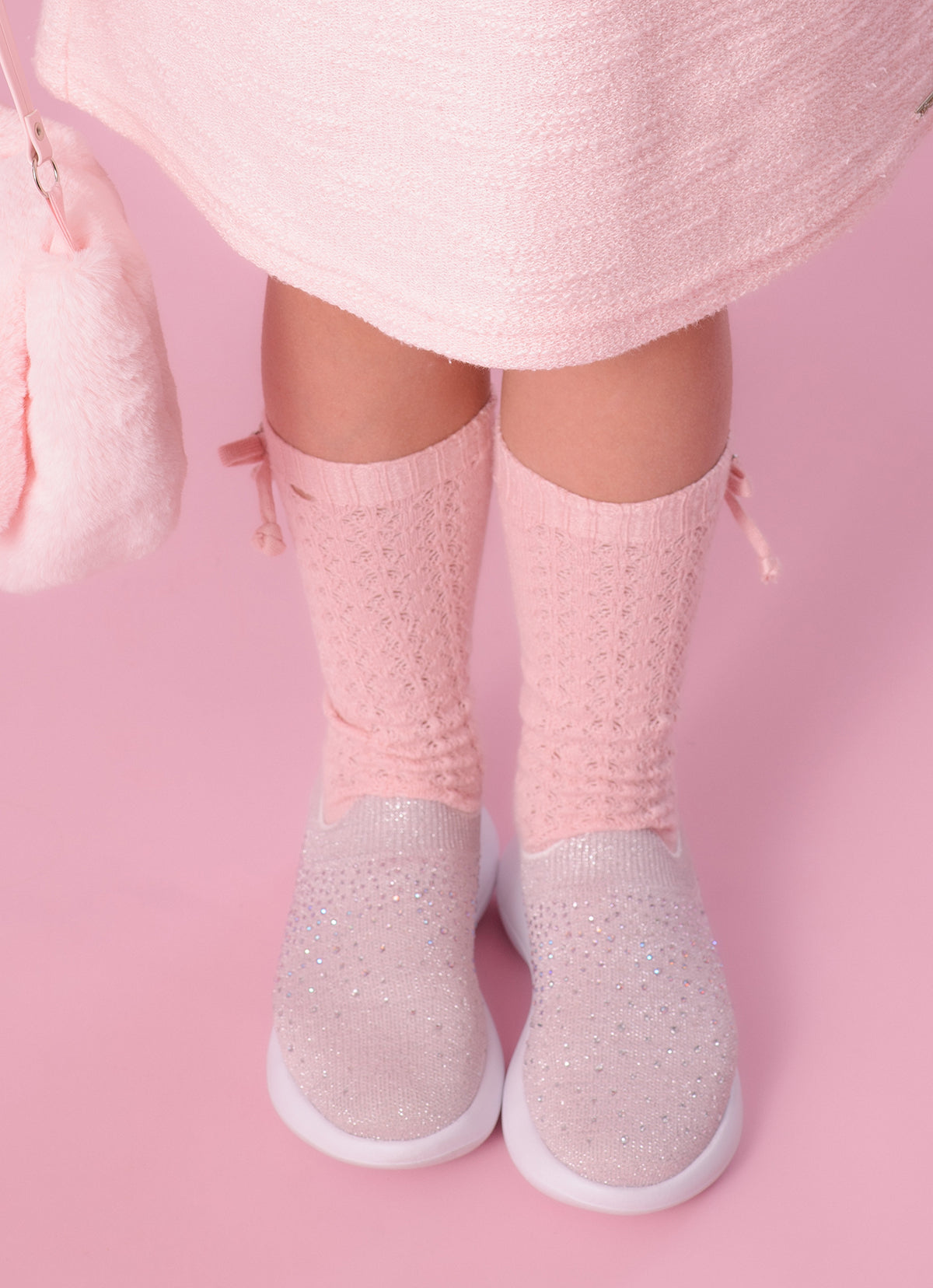 Tênis Knit Cristais Degradê