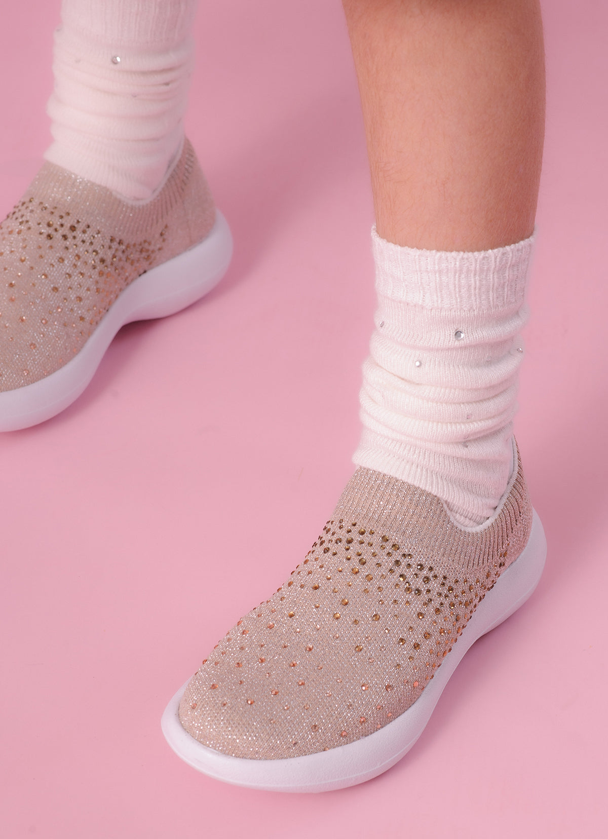 Tênis Knit Cristais Degradê