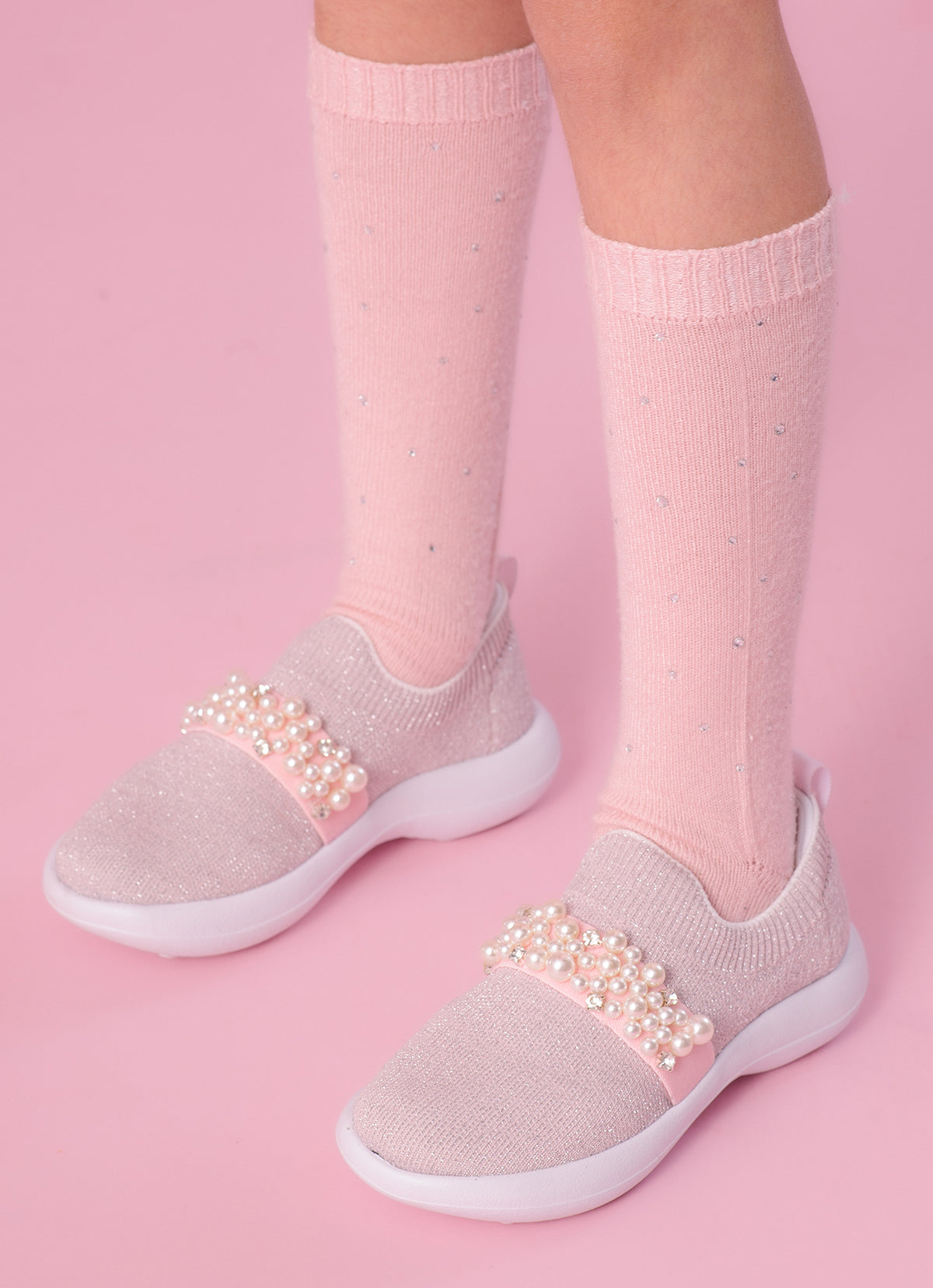 Tênis Knit Pérolas