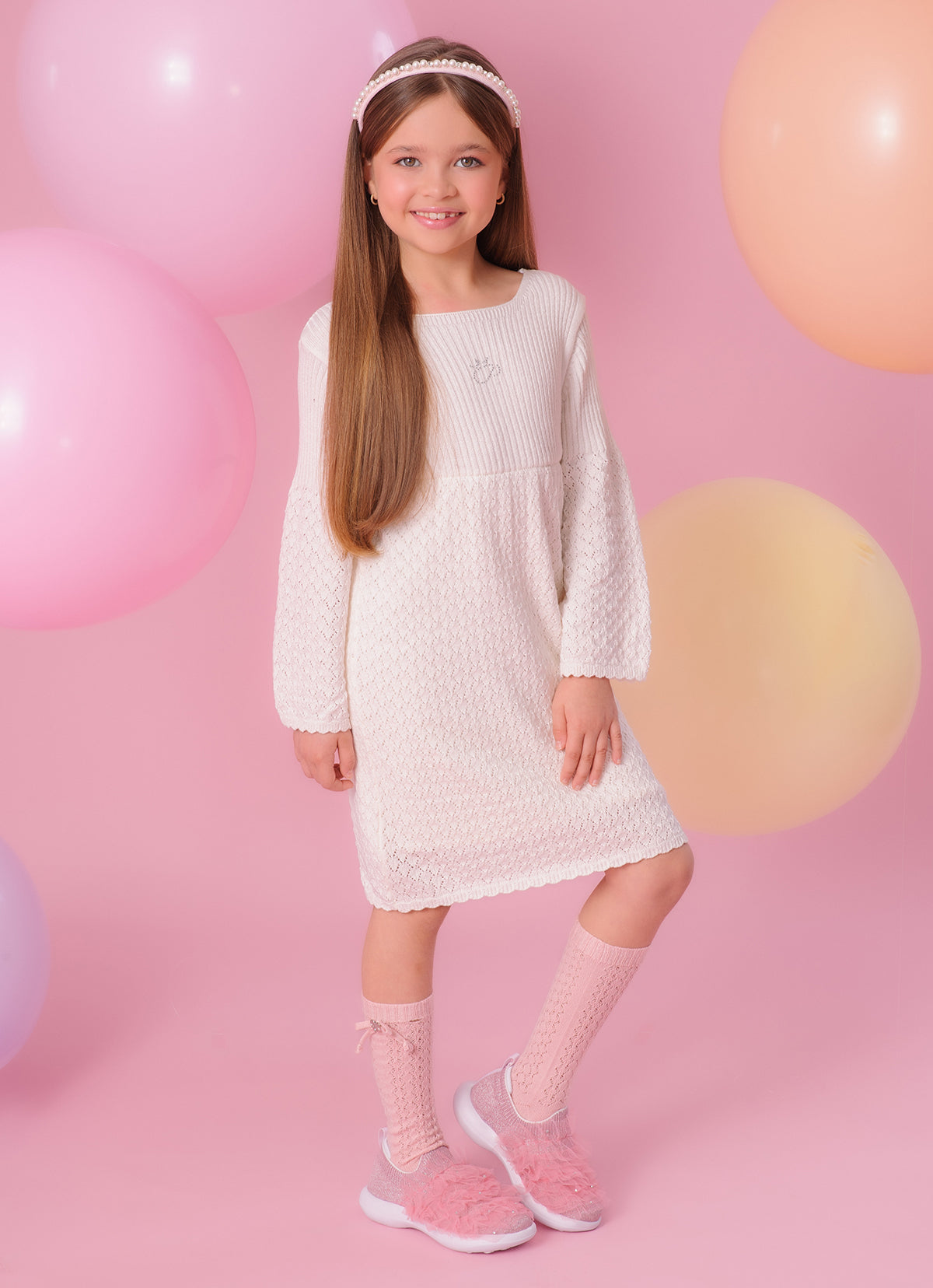 Tênis Knit Frufru Cristais