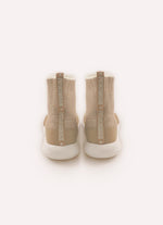 Bota Knit Biqueira Couro
