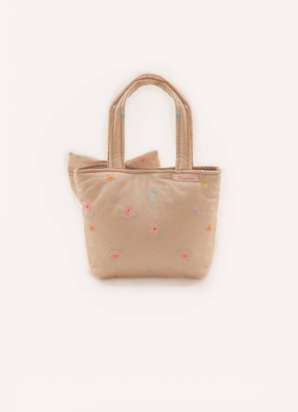 Bolsa Puffer Estampada Laço