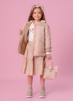 Bolsa Puffer Estampada Laço