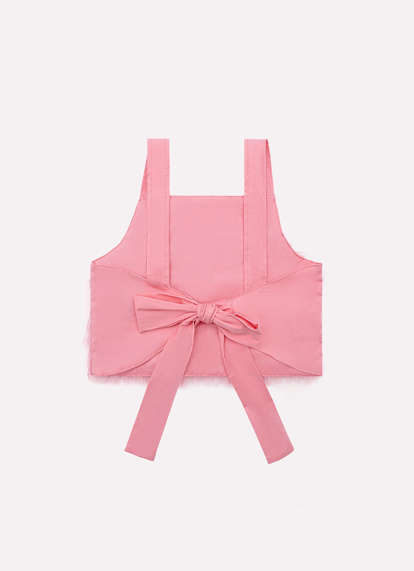 Blusa Cropped Tricoline Frufru