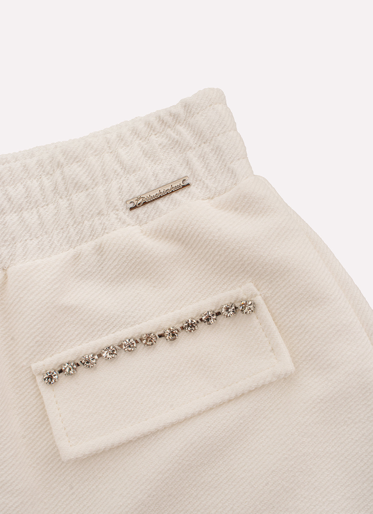 Saia Short Moletom Bordado Couture