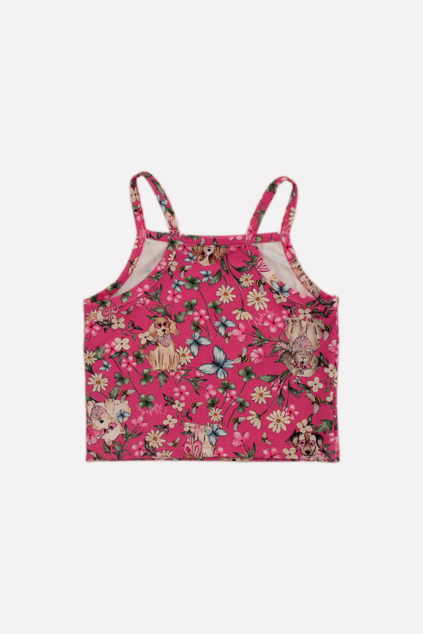 Blusa Cropped Alça Light Estampado Pituchinhus