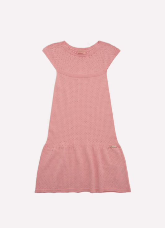 Vestido Tricot Sem Costura Pontinhos Vestido Tricot Sem Costura Pontinhos