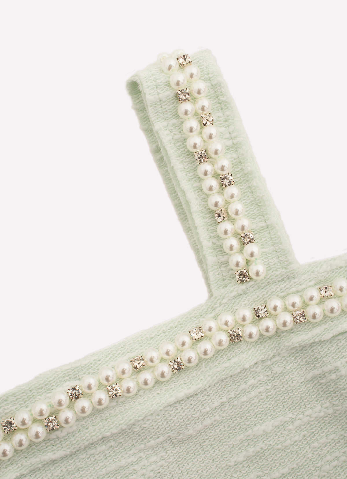 Blusa Cropped Moletom Boucle Bordados