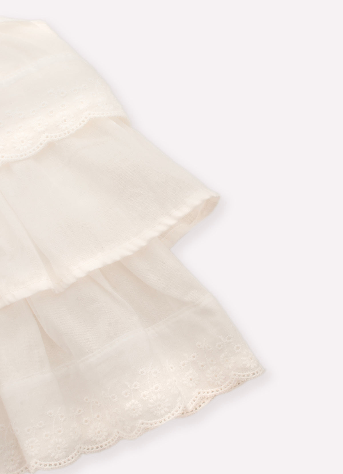 Blusa Algodão Babados Broderi Guipir Bordado Couture