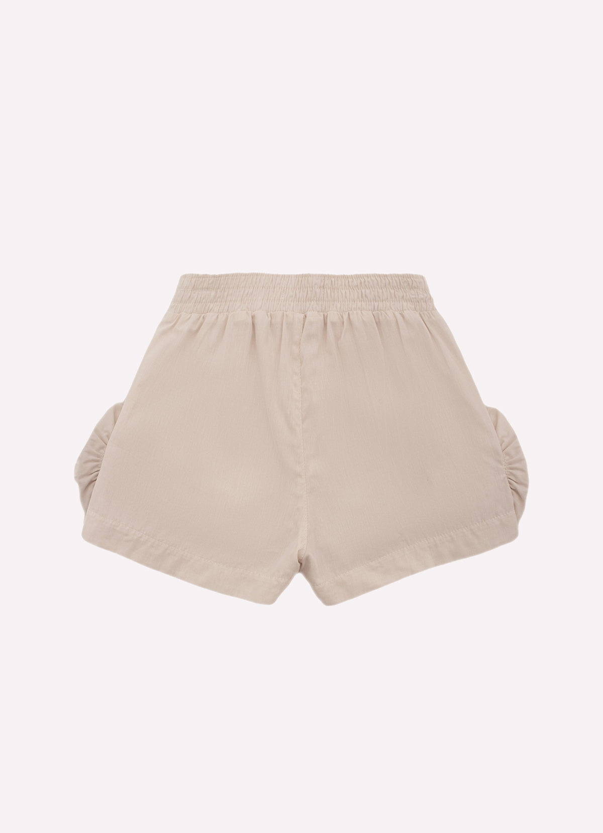 Short Algodão Maxi Flores Lateral Bordados Couture