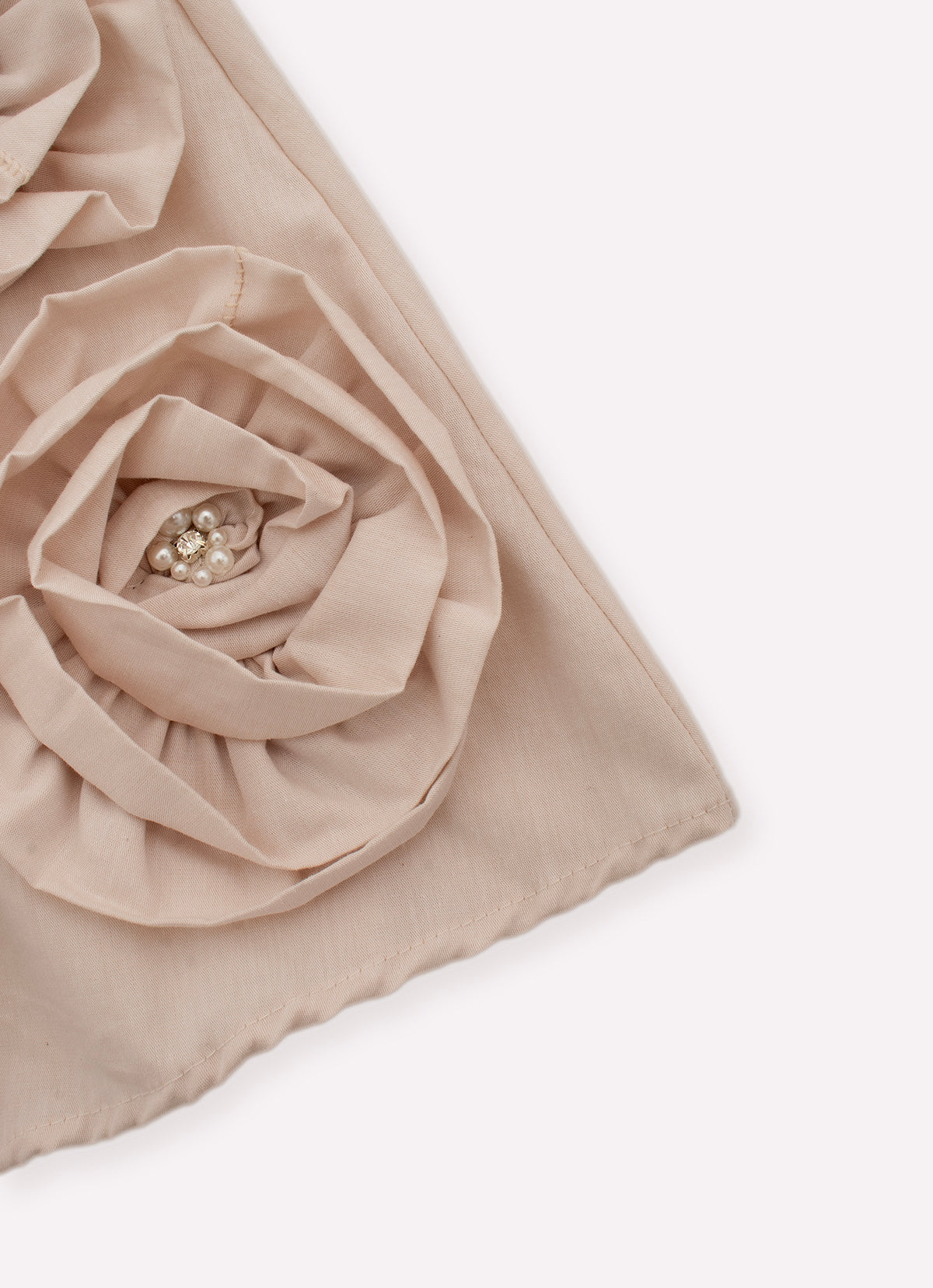 Saia Short Algodão Maxi Flores Bordados Couture