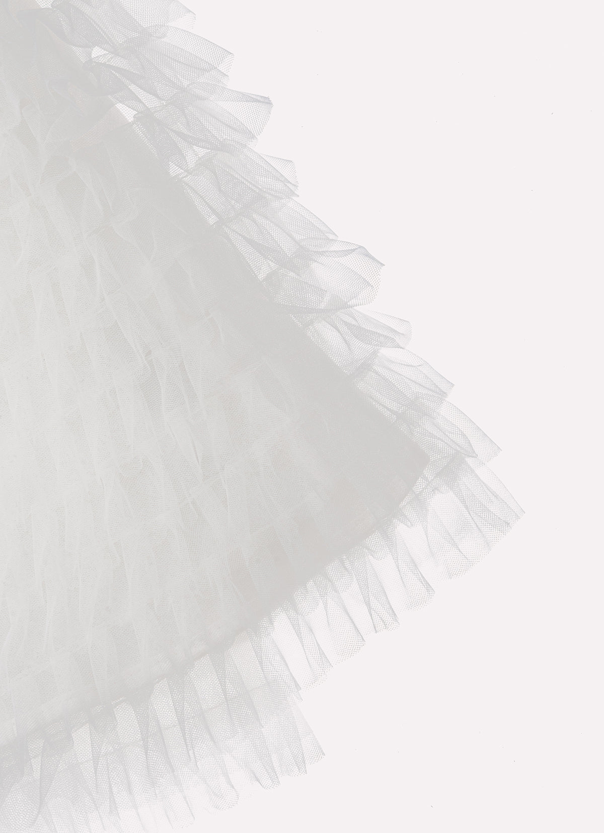 Vestido Alça Babadinhos Tule Bordado Com Cinto Couture