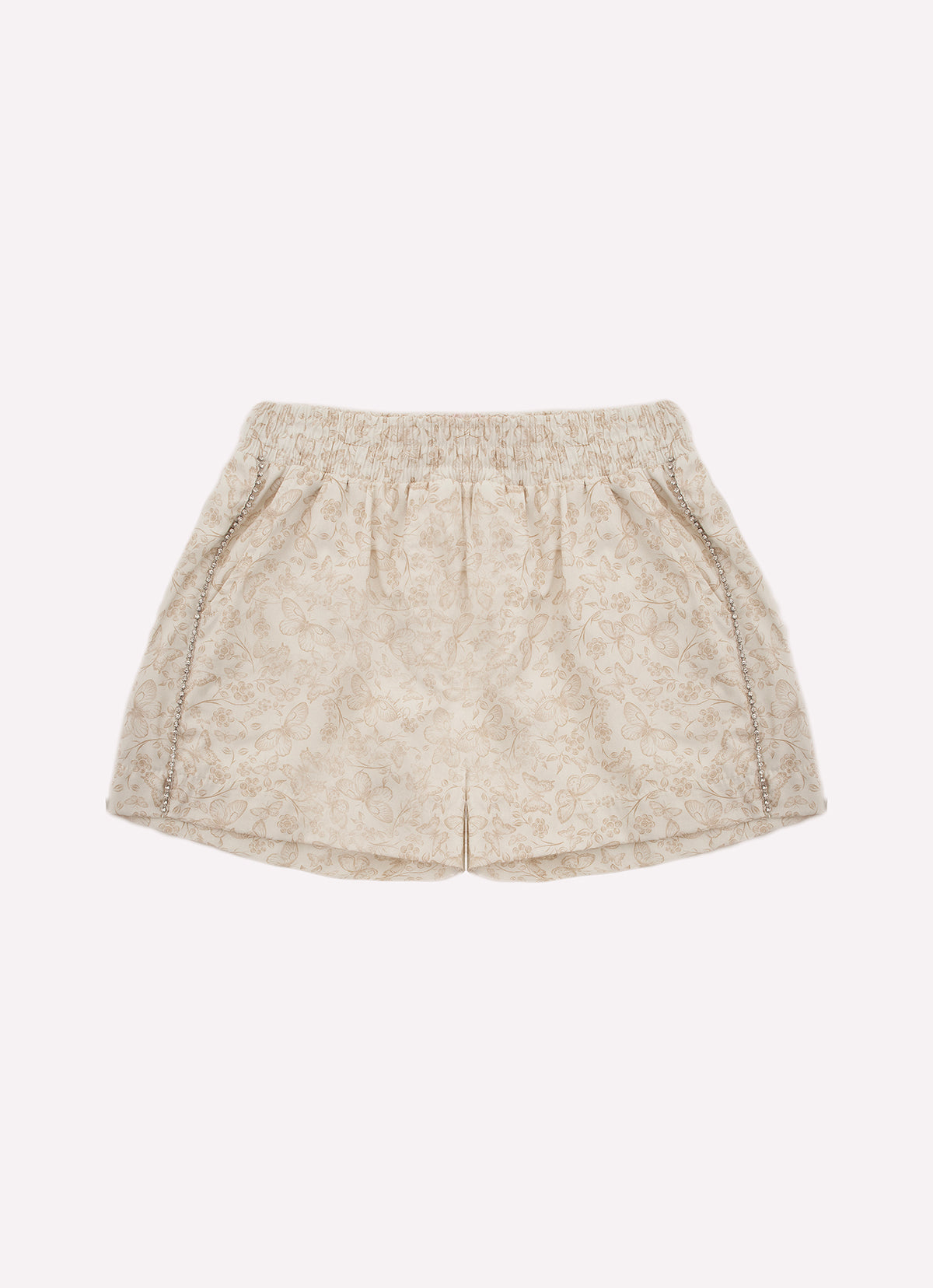 Short Algodão Estampa Borboletas Cristal Couture