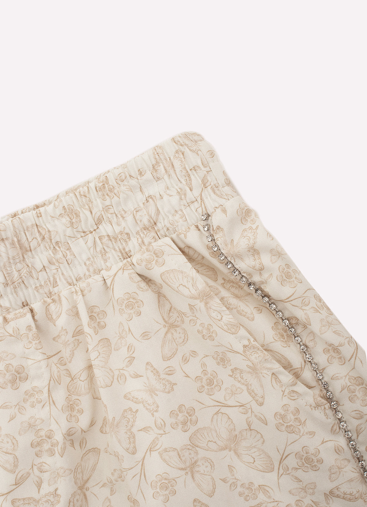 Short Algodão Estampa Borboletas Cristal Couture