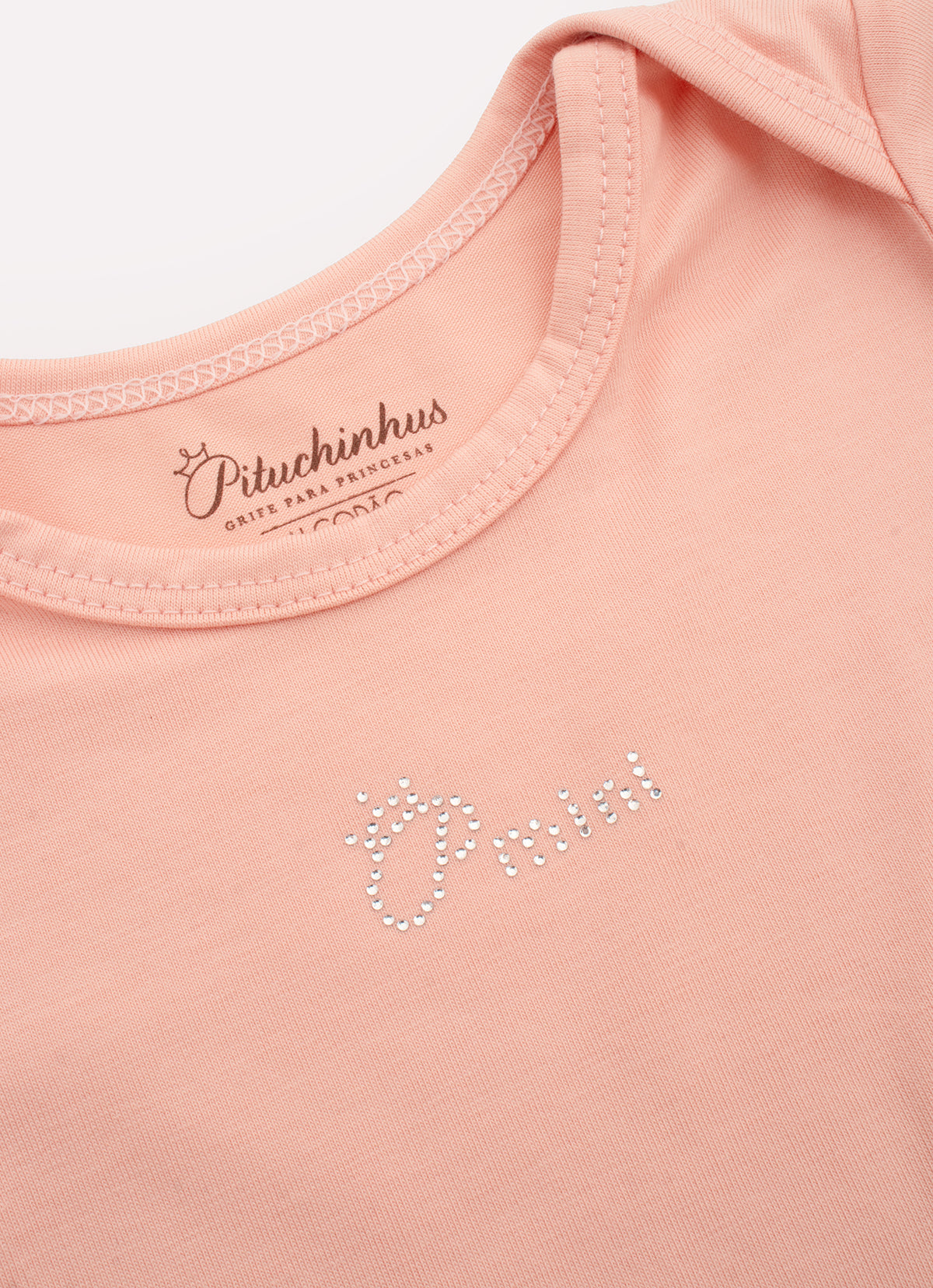 Conjunto Blusa Short e Babeiro Cotton Pima Pmini